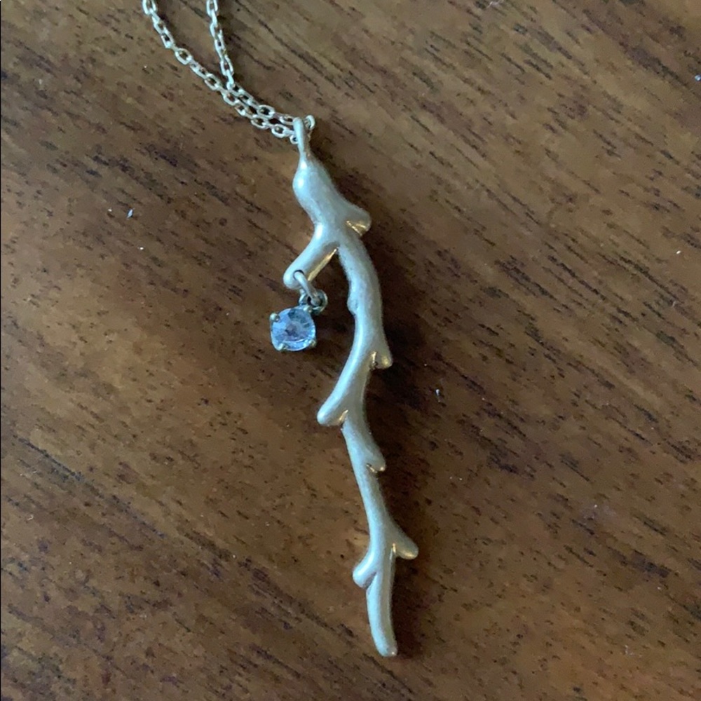 Coral Branch Pendant Necklace